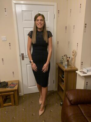 Danielle before the stoke