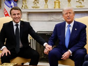 Supporting image for story: Trump expresses hope war in Ukraine is nearing endgame as he meets Macron