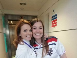 Supporting image for story: Telford couple have surprise encounter with pop icon Ginger Spice at Euro 2022 Final