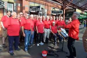 The Kidderminster Male Choir provided music on the day