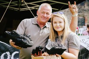 Kevin Fryer and Fran Fryer-Smith from Caradoc Charcoal