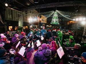 Carols in the Square attracts hundreds to the town centre for a festive sing-along