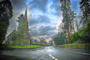 Chetwynd Church, where the ghostly figure of Madam Pigott has been snapped