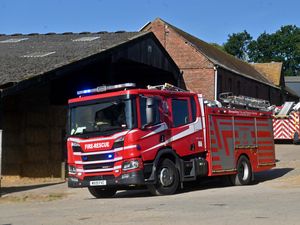 Supporting image for story: Latest fire reported on railway embankment near Bridgnorth makes five in less than a week