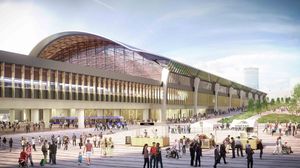 The gleaming design of Curzon Street station
