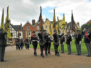 Supporting image for story: Bishop of Lichfield tells of pride in troops as Mercian Regiment parades old colours