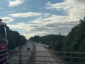 Supporting image for story: Air ambulance called as M54 closed in both directions