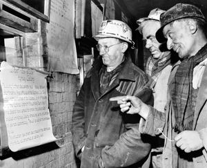 This notice in April 1968 announced that the pit was being reprieved – it proved temporary.