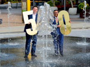 Supporting image for story: Water, light and art features unveiled in new public square for Telford town centre 