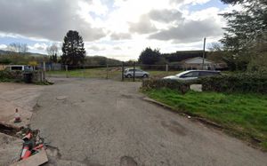 Plans for 16 homes at the site of the former Hay-on-Wye community centre have been lodged with Bannau Brycheiniog National Park Authority - from Google Streetview