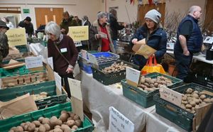 Potato Day at Wattlesborough Village Hall, near Shrewsbury.