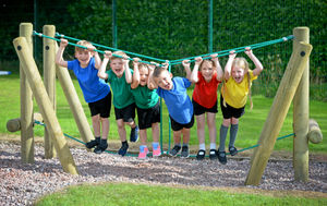 Kids getting into the swing of things