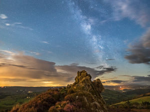 Supporting image for story: Serendipity and stars: The Milky Way above the Stiperstones