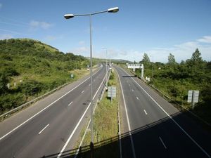 Supporting image for story: Naked man seen ‘surfing’ on van on Kent motorway