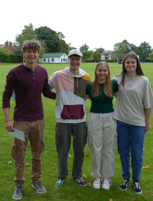 Sam Rodenhurst, Oliver Ashby, Tilly Warner and Grace Franklin at Wrekin College