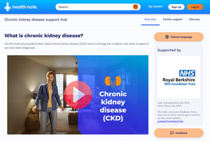 Healthinote Chronic Kidney Disease Homepage 