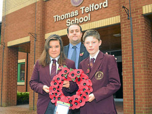 Supporting image for story: Shropshire pupils' role in Cenotaph Remembrance parade