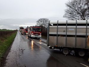 Supporting image for story: A53 partly closed near Market Drayton after trailer leaves carriageway