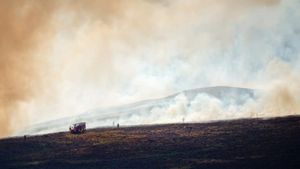 Emma Howe took these photos of the fire