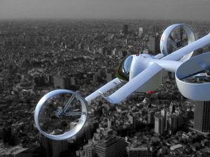 Supporting image for story: The future of UK transport is almost here as tech start-up unveils new concept passenger drone