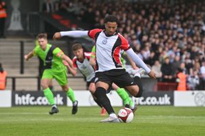 Dominic McHale and the rest of the Hednesford side were largely unnopposed for the majority of the match