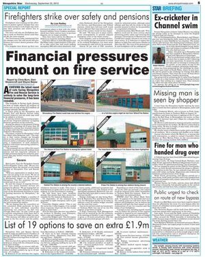 Further coverage in today's Shropshire Star