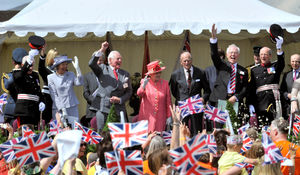 2012: Three cheers for the Queen at the Diamond Jubilee pageant at Cosford.