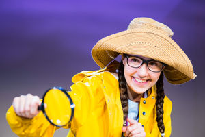 The West End cast of We're Going On A Bear Hunt. Picture by: Lesley Cook