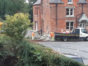 The aftermath of the crash