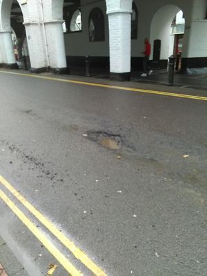 Bridgnorth town centre's potholes