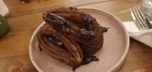 The churros complete the meal. Soft, rich and a great way to end