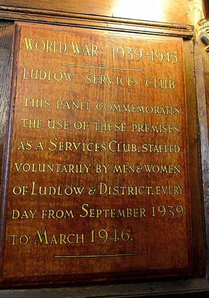 A plaque on the wall at Victory House