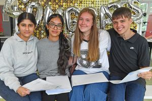 Harsimrat Kaur, Amrit Gahir, Emily Christensen and  Joshua Cooper all enjoy their big day