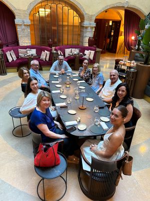 Dinner in the former 'traboule' at Cours des Loges hotel