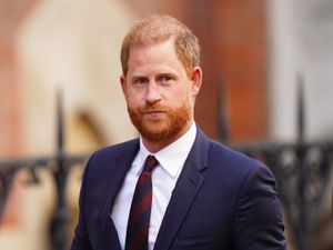 The Duke of Sussex leaves the Royal Courts of Justice following the appeal in April (James Manning/PA)