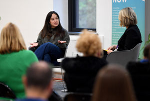 BBC Springwatch presenter Megan McCubbin officially opens the new £7 million animal study centre at Dudley College and took part in a question and answer session with visitors.