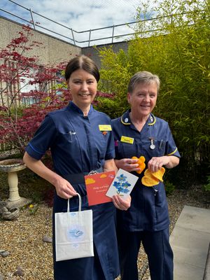 Jules Lewis and Debbie Snooke are urging people to donate. Photo: SaTH 