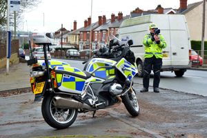 Police during the crackdown