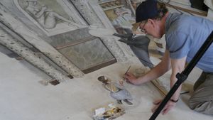 The piece has taken over two weeks to complete