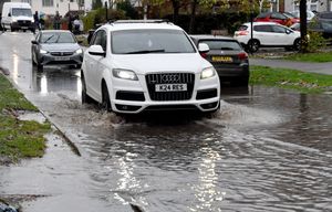 Flooding in Primley Avenue in Alumwell 
