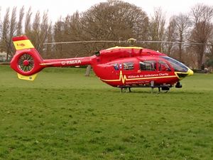 Supporting image for story: Air ambulance called as two people injured in crash next to M6 junction