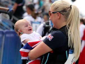 Supporting image for story: Amber Rutter wins skeet silver medal three months after giving birth