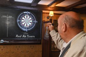 The pub has its own darts team