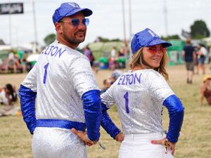 Supporting image for story: Queuing from 4am: Sir Elton John fans gear up for his Glastonbury performance