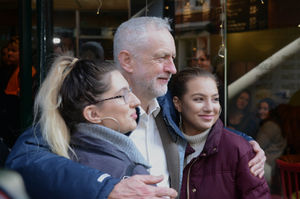 Several people stopped for photos as Mr Corbyn walked through Stourbridge