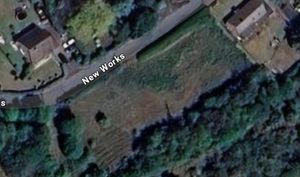 Aerial picture of the site identified for affordable bungalows in New Works, Telford. Picture: Google Maps