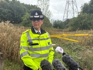 Chief Superintendent Kim Madill speaks to media in Oldbury in relation to the attack