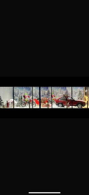 The festive display before the break-in.