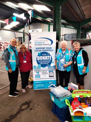 The team prepare themselves for a busy day
