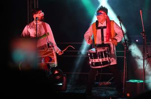 Bhangra Smash Up were one of a number of acts providing entertainment on the main stage